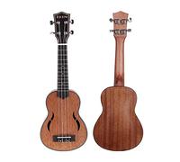 MICFENY Ukulele hawaiano per principianti per bambini e adulti, 4 corde, chitarra piccola, ukulele acustico professionale con corde in nylon (53 cm)
