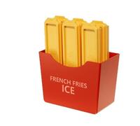 MICFENY Vassoio del commestibile con il coperchio della frittura francese di forma di ghiaccio che fa la muffa per le bevande fredde accessori della bevanda