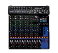 Micfuns MGX16 - Mixer audio stereo professionale a 16 canali, mixer disalimentazione 32 bit 40 khz USB Bluetooth 48 V Phantom Power Consola De Audio per registrazioni in studio, podcasting DJ Show