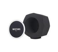 Micfuns Microfono da studio antivento F3 filtro anti-pop per cabina di isolamento vocale da 4,5 a 6 cm, portatile, copertura insonorizzata