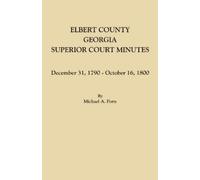 Michael a Ports Elbert County, Georgia, Superior Court Minutes (Tascabile)