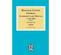 Michael a Ports Hancock County, Georgia Superior Court Minutes, 1794 (Tascabile)