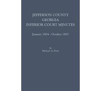 Michael A Ports Jefferson County, Georgia, Inferior Court Minutes, J (Tascabile)