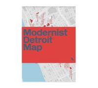 Michael Abrahamson Modernist Detroit Map (Map)