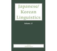 Michael Barrie Japanese/Korean Linguistics Volume 27 (Tascabile)