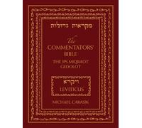 Michael Carasik The Commentators' Bible: Leviticus (Copertina rigida)