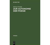 Michael Einfalt Zur Autonomie Der Poesie (Copertina rigida) Mimesis