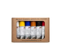 Michael Harding's Artist Oli Colours, Introductory Oil Paint Set, Six 40ml Tubes, 00640