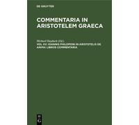 Michael Hayduck Ioannis Philoponi in Aristotelis de Anima Lib (Copertina rigida)