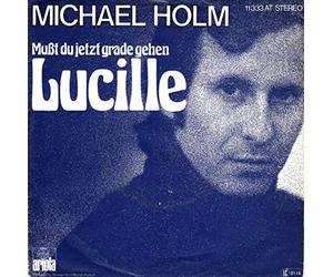 Michael Holm - Holm, Michael / Mußt du jetzt grade gehen Lucille / Bring mich heim, weite Straße / Bildhülle / ariola 11 333 AT / 11333 / Deutsche Pressung / 7 Zoll Vinyl Single-Schallplatte SP / aus der LP Poet der Strasse /