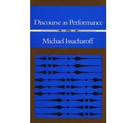 Michael Issacharoff Discourse As Performance (Copertina rigida)