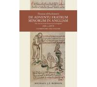 Michael J.P. Ro Thomas of Eccleston's De adventu Fratrum Mino (Copertina rigida)