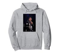 Michael Jackson Live in LA Bad Tour di Michael Grecco Felpa con Cappuccio, Unisex per Adulti, Grigio Melange, S