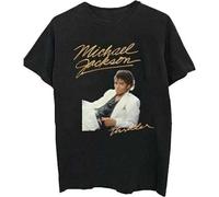 Rockoff Trade Michael Jackson Thriller White Suit T-Shirt, Nero (Black Black), Small Uomo