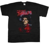 Michael Jackson Thriller King of Pop autorizzato Uomo maglietta