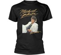 Rockoff Trade Michael Jackson Thriller White Suit T-Shirt, Nero (Black Black), Small Uomo