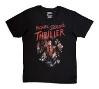 Michael Jackson Thriller Zombies autorizzato Uomo maglietta