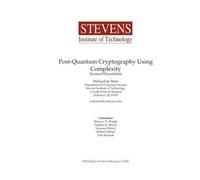 Michael James de Mare Post-Quantum Cryptography Using Complexity (Tascabile)