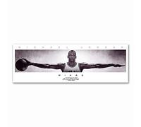 Michael Jordan Poster di Ali Stella del Basket Pittura su Tela Immagine Moderna di Arte della Parete per La Decorazione Domestica del Salone (60x180 cm(Senza Cornice))