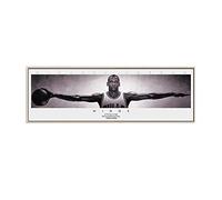 Michael Jordan Wings - Poster da parete con stelle di pallacanestro per soggiorno, senza cornice, 50 x 150 cm