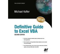Michael Kofler Definitive Guide to Excel VBA (Tascabile)