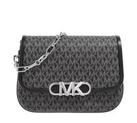 Michael Kors 30R3S7PM6B-012 PARKER MD SADDLE MSGR Donna BLK/OPTICWHT Taglia Unica