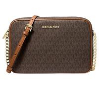 Michael Kors Jet Set Borsa a tracolla marrone scuro, canvas, donna