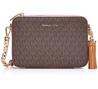 Michael Kors Donna Borsa a tracolla Marrone / Ocra / Marrone Scuro, Taglia Taglia unica,