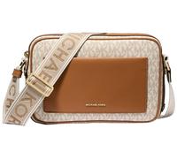 Michael Kors Maeve Borsa a tracolla avorio/marrone, canvas, donna
