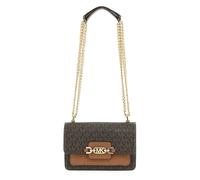 Michael Kors Heather Borsa a tracolla marrone scuro, canvas, donna