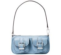 MK Pochette Zoe piccola in pelle martellata - Blu - Michael Kors ONE SIZE