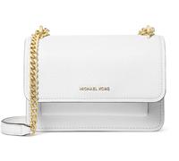 Michael Kors Claire Small Borsa a spalla bianco, pelle di vacchetta grana, donna
