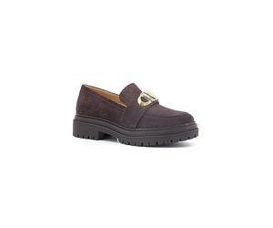 Michael Kors 40F3PKFP1S-251 Parker Lug Loafer Donna, Chocolate EU 39.5