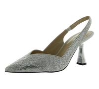 Michael Kors Chelsea Sling, Scarpa con Il Tacco Donna, Argento, 37 EU