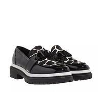 Michael Kors 40R3PKFP2A-012 Parker Lug Loafer Donna, Black/Optic White EU 38