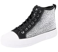 Michael Kors 43H3EYFE6D-001 Evy High Top Donna, Black EU 37