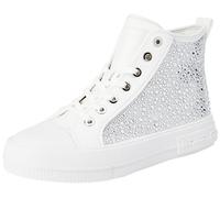 Michael Kors 43H3EYFE6D-085 Evy High Top Donna, Optic White EU 37