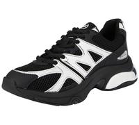 Michael Kors Kit Trainer Extreme, Sneaker Donna, Black/Silver, 36.5 EU