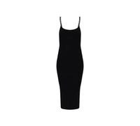 Michael Kors - Abito Midi a Costine con Bretelle a Catena - -Dresses -Donna -Nero -M