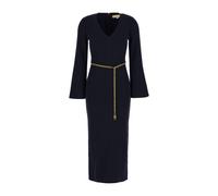 Michael Kors - Abito Midi con Cintura in Misto Lana - - Dresses - Donna - Blu - M