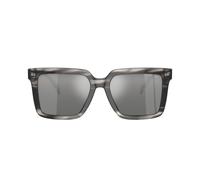 Michael Kors Uomo MK2217U ABRUZZO 396688 Occhiali da sole Acetato Nero Grigio Squadrata Normale Specchiato