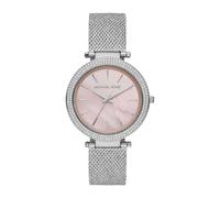 Michael Kors, ,Accessories ,Donna ,Grigio ,ONE SIZE Orologio da polso analogico con strass