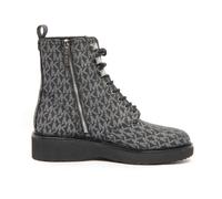 Michael Kors - Anfibio Haskell Bootie Nero/Argento Zip - - Shoes - Donna - Nero - 40 EU