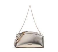 Michael Kors Athena Dome Chain Small Borsa a spalla oro, pelle di vacchetta grana, donna