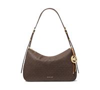 Michael Kors Nolita Medium Borsa hobo marrone, pelle sintetica, donna