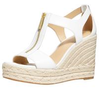 Michael Kors Berkley Mid Espadrillas Zeppa Sandalo Donna, Bianco Ottico 1, 40 EU