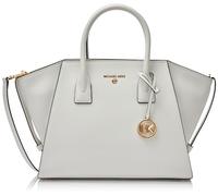 Michael Kors borsa a mano Avril Large Leather Top-zip, Optic White