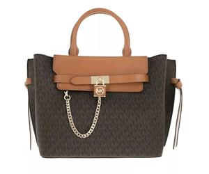 Michael Kors borsa a mano Hamilton Legacy Large Logo Belted, Brown/Acorn