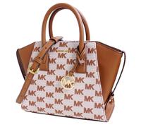 Michael Kors Borsa A Spalla Avril SM TZ Satchel Logo Luggage Nuova
