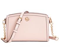 Michael Kors Borsa A Spalla Chantal Large EW Xbody In Pelle Rosa Soft Nuova